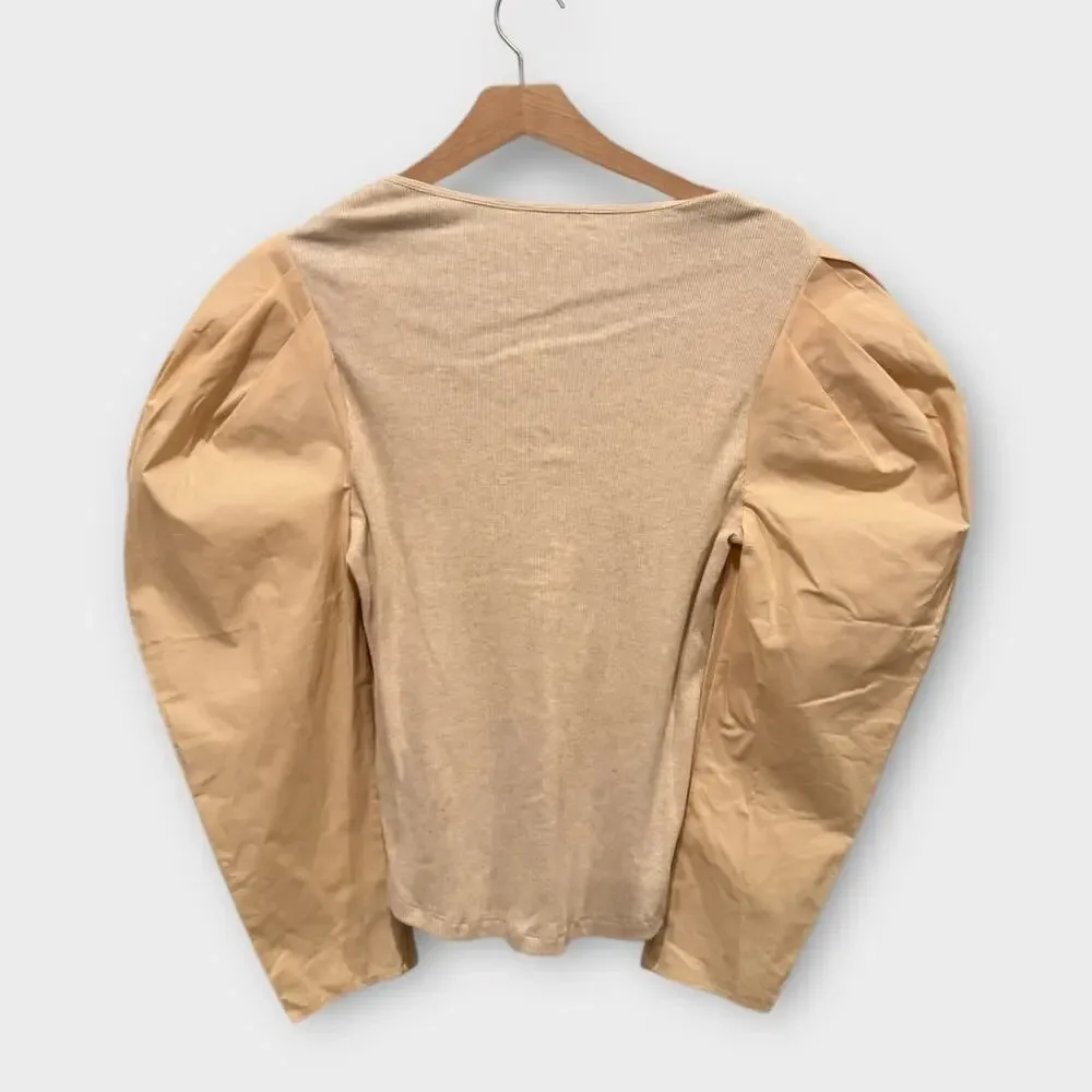 Ulla Johnson Joanne Puff Sleeve Top Size Large